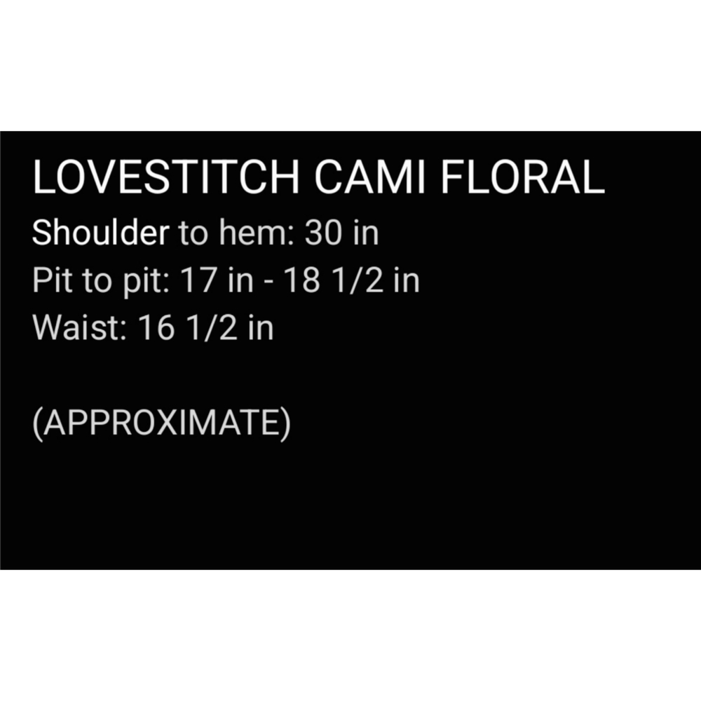 ✨️4/$20. Spring Floral Teal Sleeveless Cami Top, Lace Detail, Back Button Detail - Picture 16 of 16